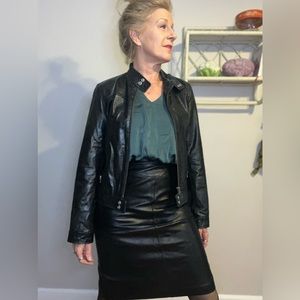 Gap Leather Moto Jacket